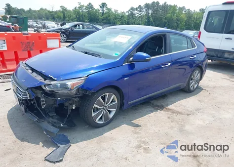 2019 Hyundai Ioniq Hybrid Limited from USA, damaged, VIN KMHC05LC2KU138551
